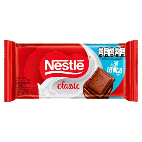 Chocolate Nestlé Classic Ao Leite     80G